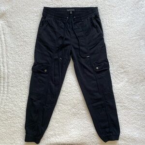 Banana Republic black cargo joggers